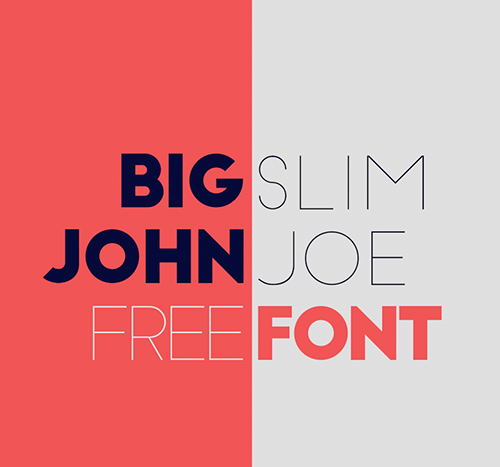 Big John / Slim Joe Free Font