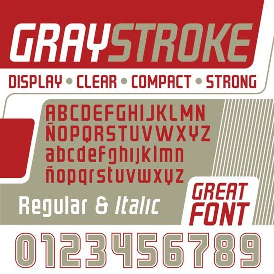 GRAYSTROKE FREE FONT