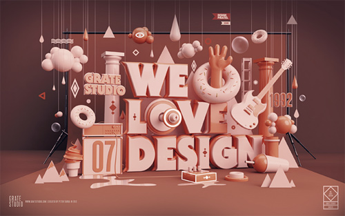 peter tarka typography illustration