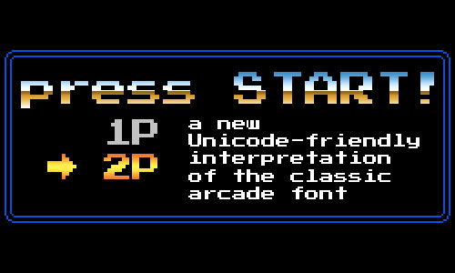 Press Start 2P font