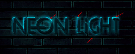 4 cloud 550x219 Create Unique Neon Text Effect in Photoshop