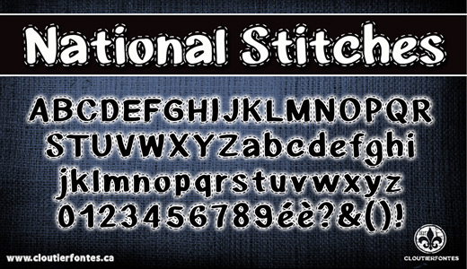 Nice stitch fonts free download