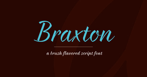 Braxton free font