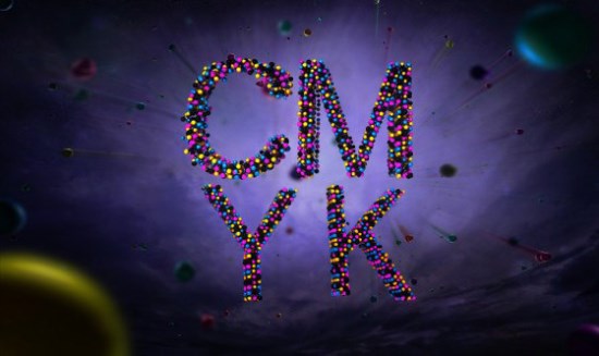 CMYK 3D Text Effect