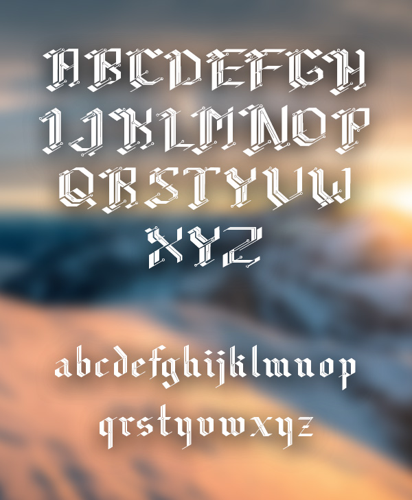 CiberGotica+Font+Letters