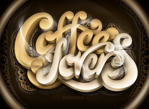 Coffee Lovers final 500x365 30 Insanely Creative Typography Designs with Jaw Dropping Effect