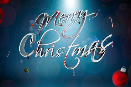 Festive Ornamental Christmas Text Effect