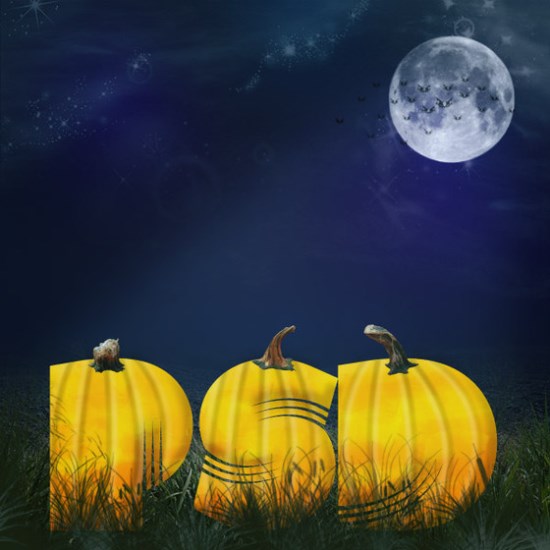 Halloween Pumpkin Patch Text Effect