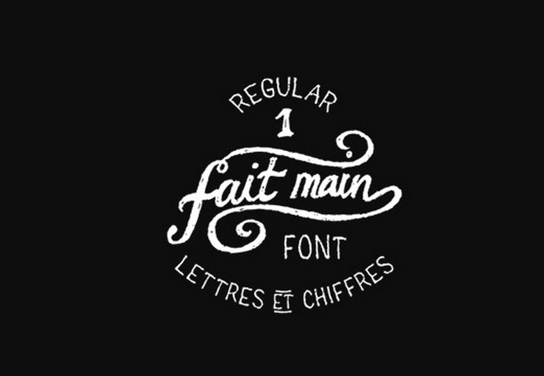 Fait main 1 font