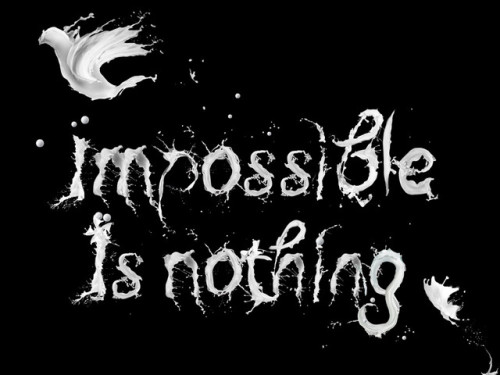 Impossible is Nothing 500x375 30 Insanely Creative Typography Designs with Jaw Dropping Effect