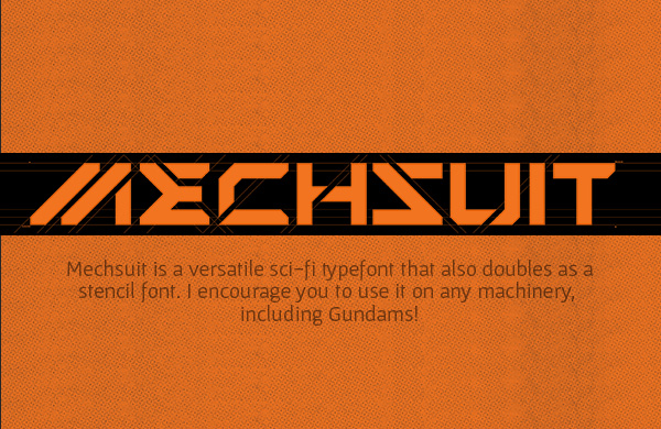 Mechsuit+Font