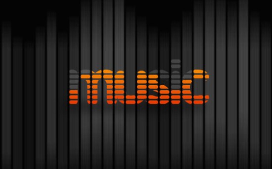 Music Equalizer Text Effect