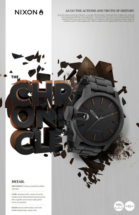 NIXON 452x700 30 Insanely Creative Typography Designs with Jaw Dropping Effect