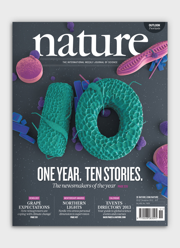 Nature science journal cover in Crazy Typography by Chris LaBrooy