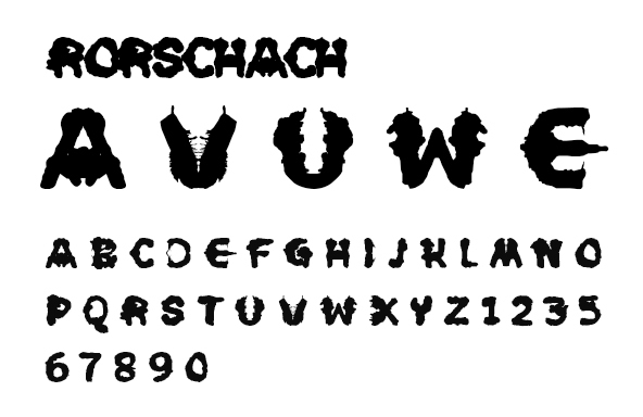 Rorschach font-Free by Rodrigo Araya Salas in 15 New and Free Fonts and Typefaces