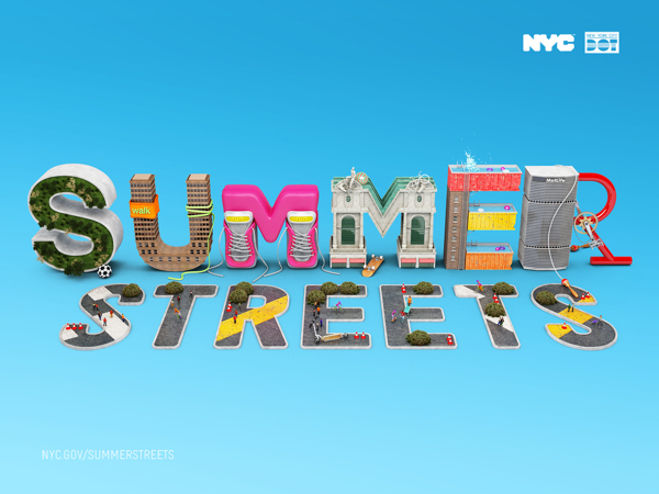 Summer Streets NYC in Crazy Typography by Chris LaBrooy