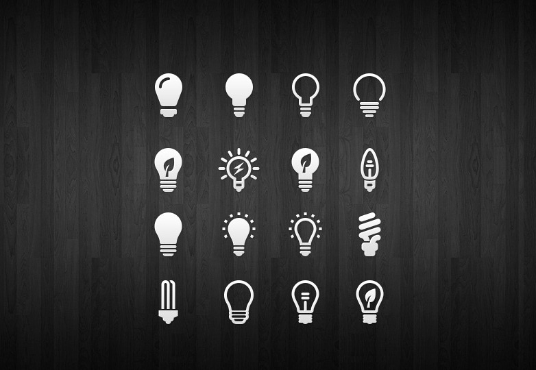 Light Bulb Icon Set