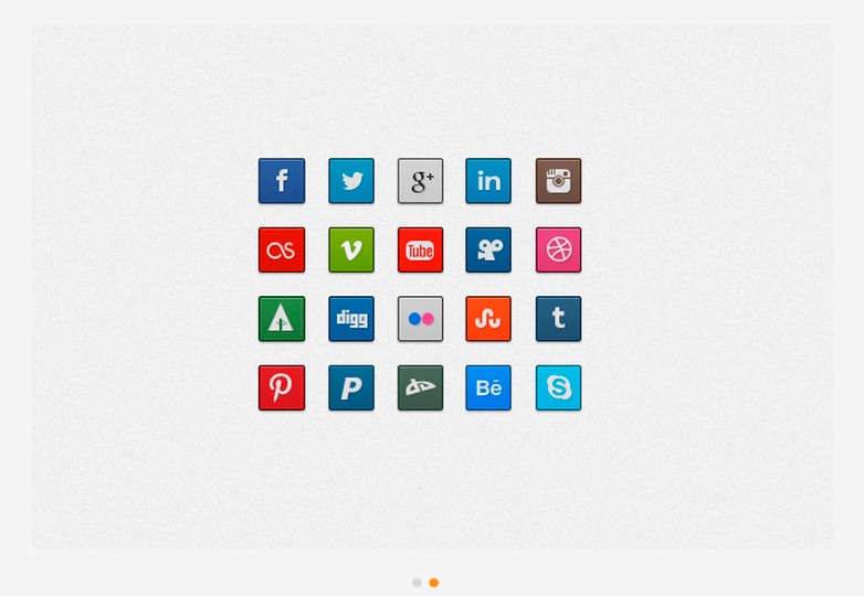 Clean and Simple Social Icons