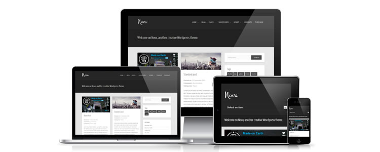 freebies designers web Nova WordPress Theme