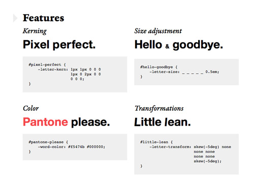 Kerning.js example