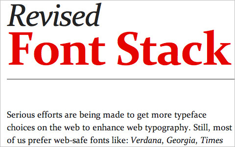 Useful Typography Resources - Revised Font Stack