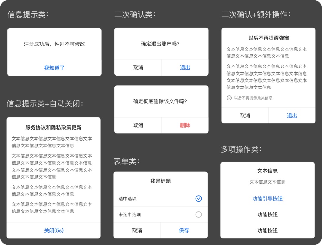 移动端常用组件用法解析：对话框设计