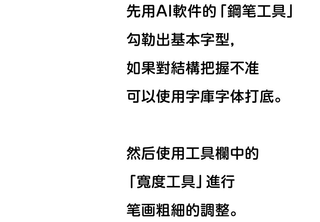 巧用笔刷，教你如何在AI里定制独家字体！