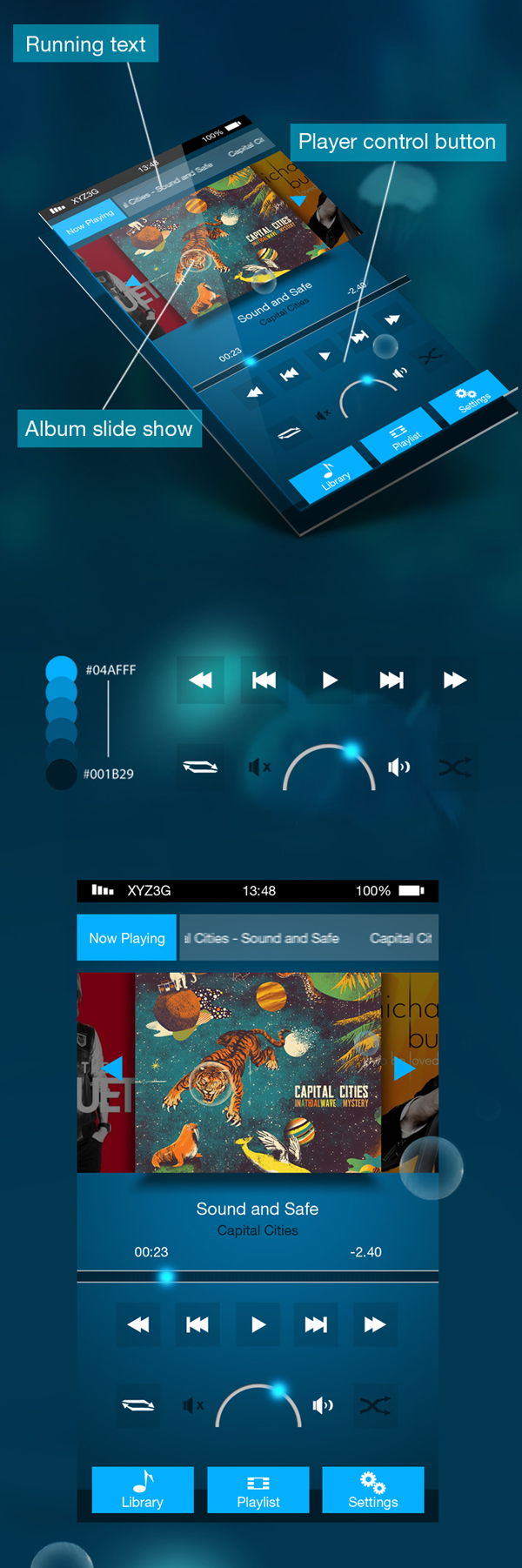 Deep Blue UI Free