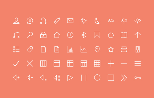 Free Stroke Icons Set (50 Icons)