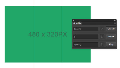 超方便！帮你快速生成Photoshop参考线的Griddify