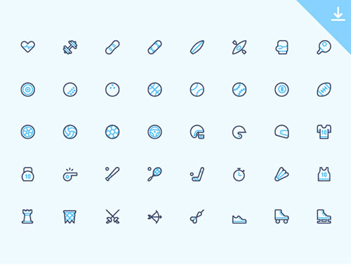 奥运专属！13组优质的体育图标素材免费打包下载