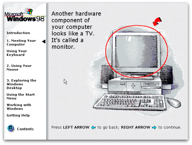 20年前的Windows 98，有一套不俗的新用户引导流程