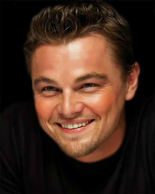 Leonardo dicaprio digital art painting celebrity