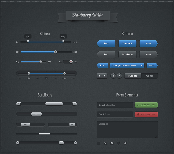 Blaubarry UI Kit