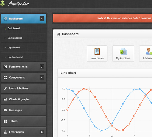 Amsterdam - Premium Responsive Admin Template