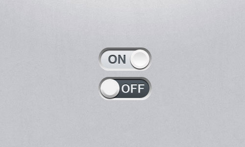 Matte Toggle Switch PSD