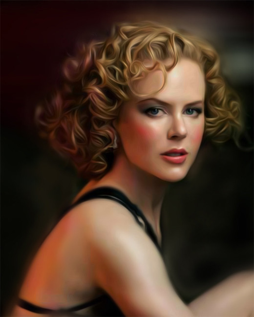 Nicole kidman digital art painting celebrity