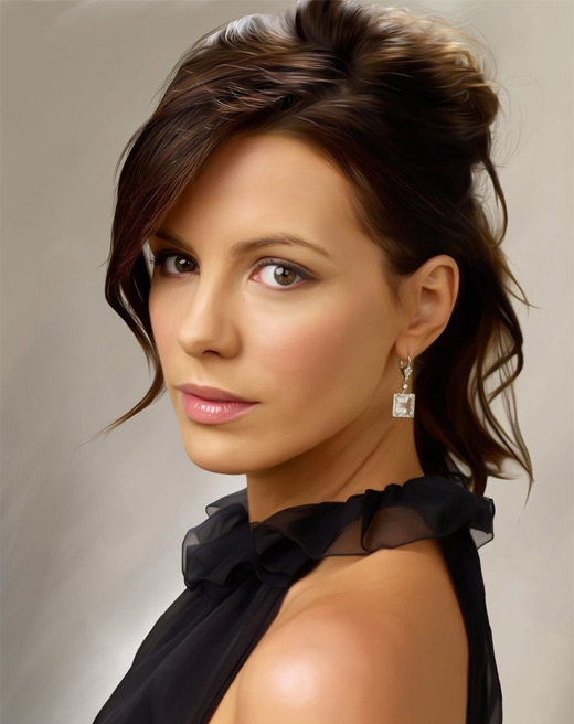 Kate beckinsale digital art painting celebrity