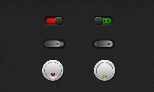 On/Off Switch Buttons