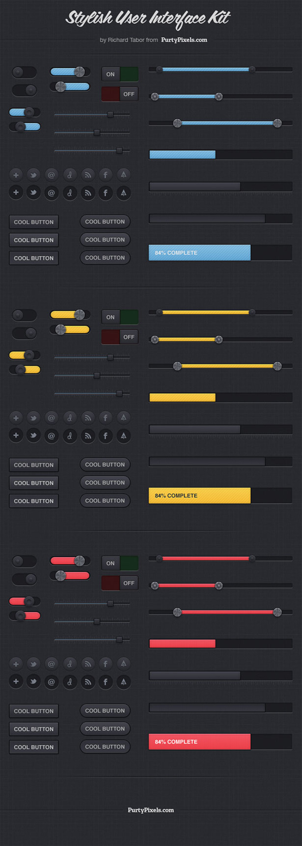 Stylish User Interface Kit (PSD)