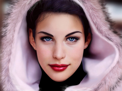 Liv tyler digital art painting celebrity