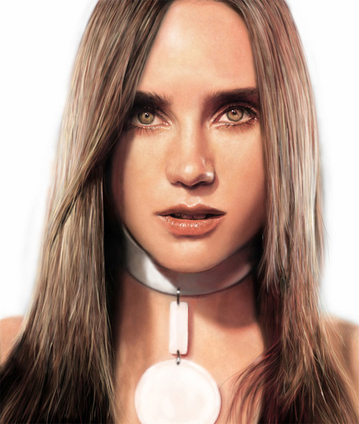 Jennifer connelly digital art painting celebrity