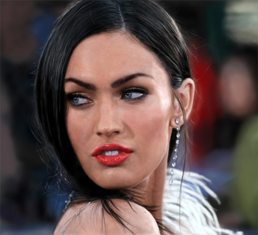 Megan fox digital art painting celebrity