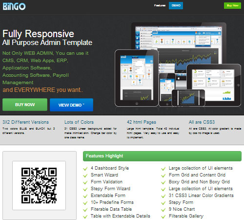 Bingo - All Purpose Responsive Admin Template