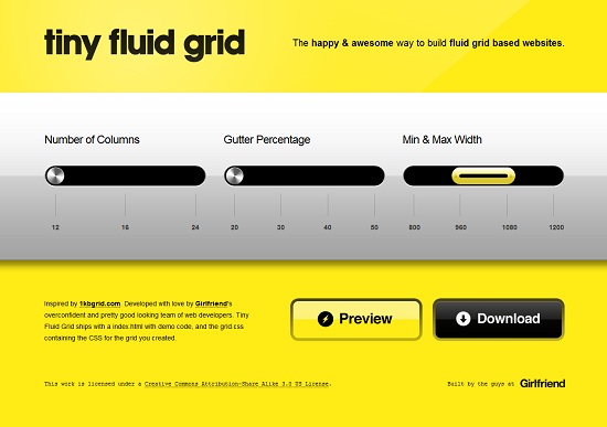 Tiny Grid-Responsive Web Design Tool