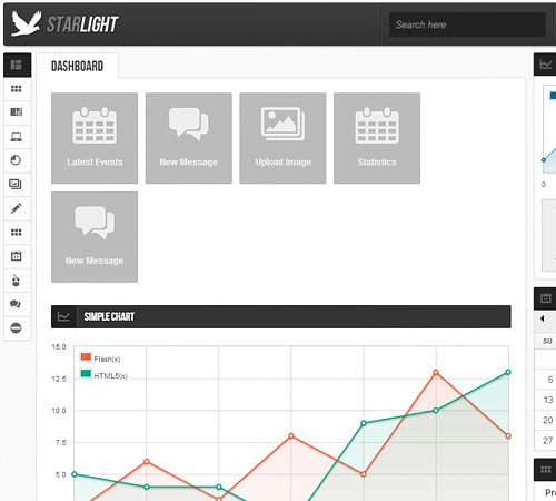 Starlight Reponsive Admin Template