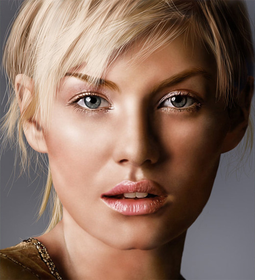 Elisha cuthbert digital art painting celebrity