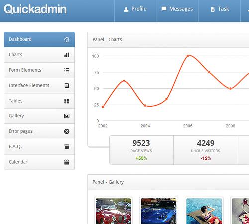 Quick Admin - Responsive Admin Template