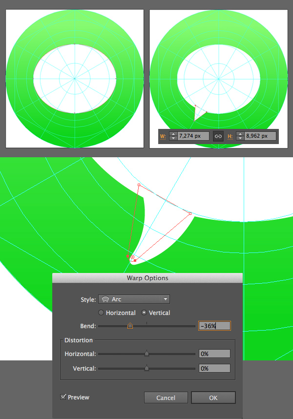 form a speech bubble from the ellipse and triangle