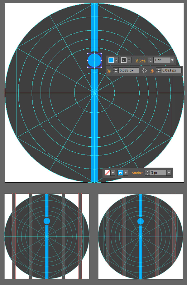 form the lines of the diagram